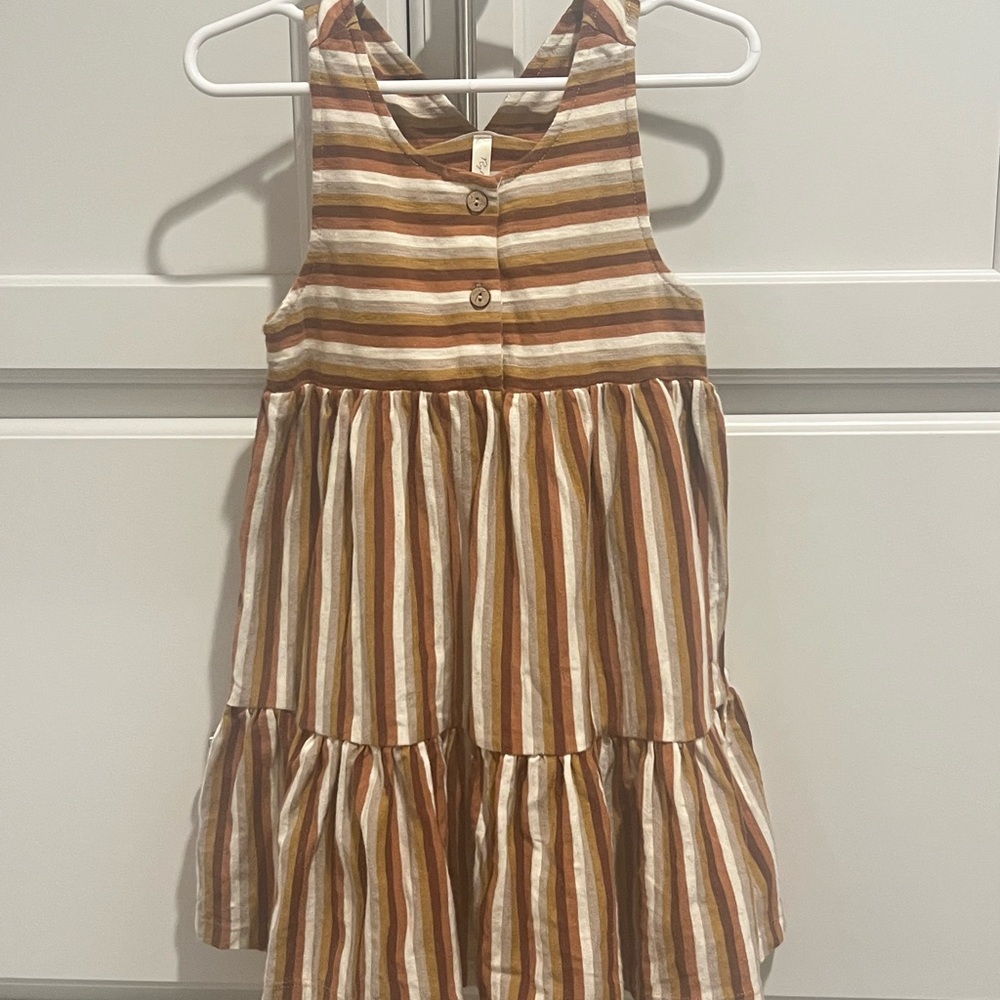 Rylee + Cru Multicolor Striped Kids Dress